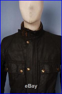 Vtg 60s BELSTAFF Trialmaster Professional Motorcycle WAXED Jacket S/XS