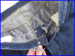 Vtg 60s Levi S Type Big E 501 Denim Jeans 1 Wash V Stitch 40x30.5 SS Redline