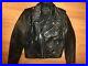 Vtg 70s 80s New Mens 38 Black Leather Motorcycle Biker Punk Jacket