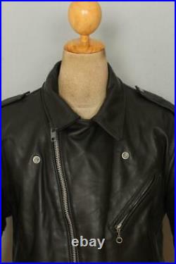 Vtg 70s SCHOTT PERFECTO 613'One Star' Leather Motorcycle Jacket 44/46