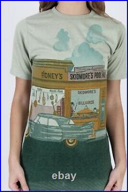 Vtg 70s Sears Kings Road Mens Store All Over Photo Print Pool Hall Tee T Shirt L