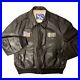 Vtg 80’s Airborne Brown US MILITARY USAF A2 Flight Jacket GOAT SKIN Leather Coat
