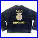 Vtg 80’s FFA CORDUROY Coat BUCKLE BACK Chain Stitch OHIO Greene County Jacket 46