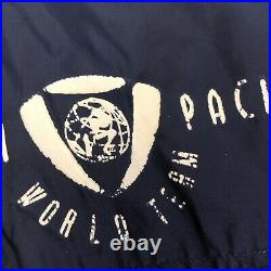 Vtg 80's OP Blue Nylon Windbreaker OCEAN PACIFIC World Team Hoodie SURF Jacket