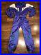Vtg 80s 90s Purple DESCENTE Mens MEDIUM One Piece SKI SUIT Snow Bib Snowsuit M