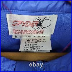 Vtg 80s Spyder Entrant Wool Ski Jacket Mens/Womens/Unisex Medium Pink Blue