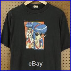 Vtg 90's HOOK UPS skateboard samurai princess t-shirt XL faded distressed kitana