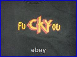 Vtg 90s CKY Camp Kill Yourself T Shirt Black Grunge Distressed MTV Jackass Skate