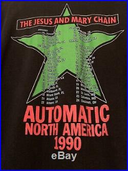 Vtg 90s Jesus And Mary Chain Automatic North American Tour Rock Band T-shirt