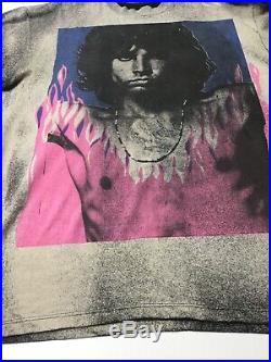 Vtg 90s Mosquitohead Jim Morrison The Doors XL T Shirt Tour All Over Print