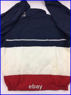 Vtg 90s Nautica Competition Mens Jacket Windbreaker Color Block Flag Spellout XL