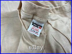Vtg Blank Shirt Lot (60) Collegiate Pacific Tan USA Single Stitch Cotton 80s