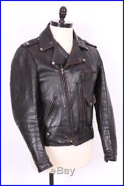 Vtg Buco J-24 Horsehide Leather Motorcycle Jacket USA Mens Size 42