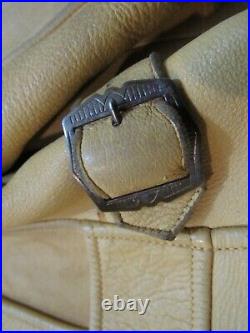 Vtg Cherveny Glover Tanning Co Portland 40s 50s Leather Jacket western deer