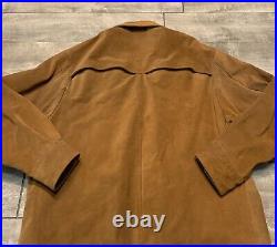Vtg Dick Idol Hunting Jacket Men's Field Chore Work Coat Jacket Leather XLarge