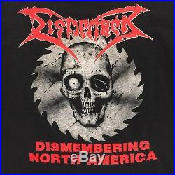 Vtg Dismember Tour Tee Band Shirt Longsleeve Rare XL Dismembering North America