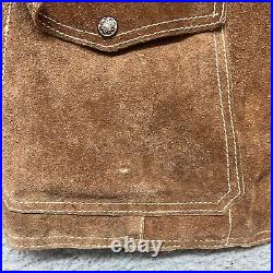 Vtg El Toro Bravo Jacket Mens 44 Brown Suede Split Cowhide Western Rodeo