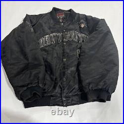 Vtg Fubu Jacket Rare Dirty South 05 Xxxl Quilt Lined Bomber Jacket Black Y2K