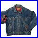 Vtg Levis 70417 6985 Blue Jean FLANNEL Lined Jacket TRUCKER Coat USA L