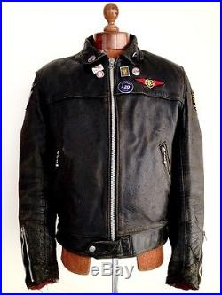 Vtg Mens 1960’s AVIAKIT LEWIS LEATHERS Motorcycle Biker Cafe Racer Jacket Coat