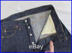 Vtg NOS 60s 1966 Levi 501 Big E Redline Denim Jeans 29x36 Work Wear Deadstock