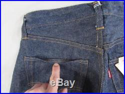 Vtg NOS 60s 1966 Levi 501 Big E Redline Denim Jeans 29x36 Work Wear Deadstock