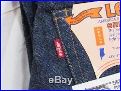 Vtg NOS 60s A Type Levi 501 Big E Redline Denim Jeans 29x36 Work Wear Deadstock
