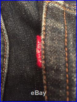 Vtg Rare Big E 501 Single Stitch Redline 501s Usa 3-6 Wash Button Fly 38 29