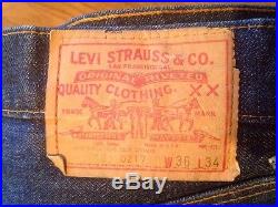 Vtg Rare Levis Single Stitch 505 Redline 501s Jeans Usa 2-3 Wash Zipper 36 34
