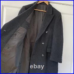 Vtg Wool Pea Coat Double Breasted Knotch Collar Maitland of England Men's 40 R