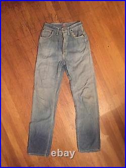 Vtg Ww2 1944 Lee Cowboy 101 Denim Button Fly Jeans Selvedge Crotch Rivet Rare