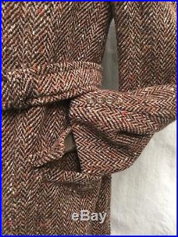 WW2 Coat Vtg 1940's Tweed Coat CC41 Vtg Overcoat Vtg Donegal Tweed Superb 38/40