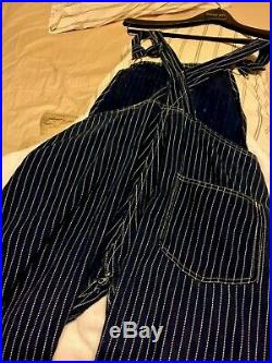 Wabash-stifel 1900-1920 Overalls! Orig. Exc. Dark Blue Color/cond. Wearable! W30-31