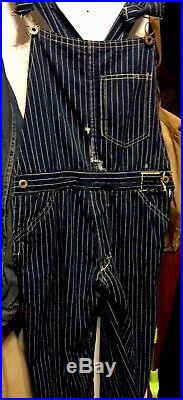 Wabash-stifel 1900-1920 Overalls! Orig. Exc. Dark Blue Color/cond. Wearable! W30-31