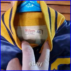 Wilson Sports Equipment Blue Gold Satan Athletic Jacket