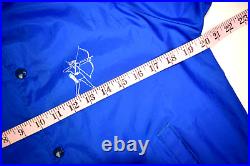 Windbreaker Jacket VTG Auburn 80s Robin Hood Archer Blue Raglan Windbreaker Sz S