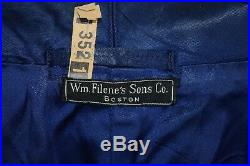 Wm. Filene's Sons C0. Boston 1920's Silk Men's Smoking Jacket Vintage Apparel
