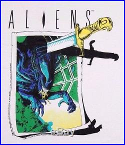 XL NOS vtg 90s 1991 ALIENS t shirt dark horse comic horror movie t shirt