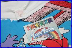 XL NOS withtag vtg 90s 1994 TINY TOON all over print t shirt tv show cartoon