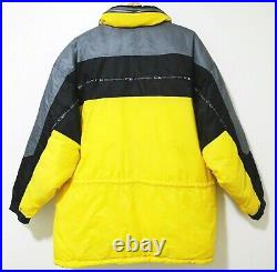 XL Vtg 90s Ocean Pacific Y2K Club Rave Colorblock Hip Hop Oversize Puffer Jacket