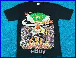 XL vtg 90s 1994 GREEN DAY Dookie bootleg tour t shirt rap tee punk 38.171