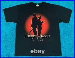 XL vtg FREDDY vs JASON movie t shirt krueger nightmare on elm street friday 13th