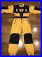 Yellow HIBERNIA One piece SKI SUIT Snow Bib Retro Snowsuit vtg 90s MENS XS SMALL